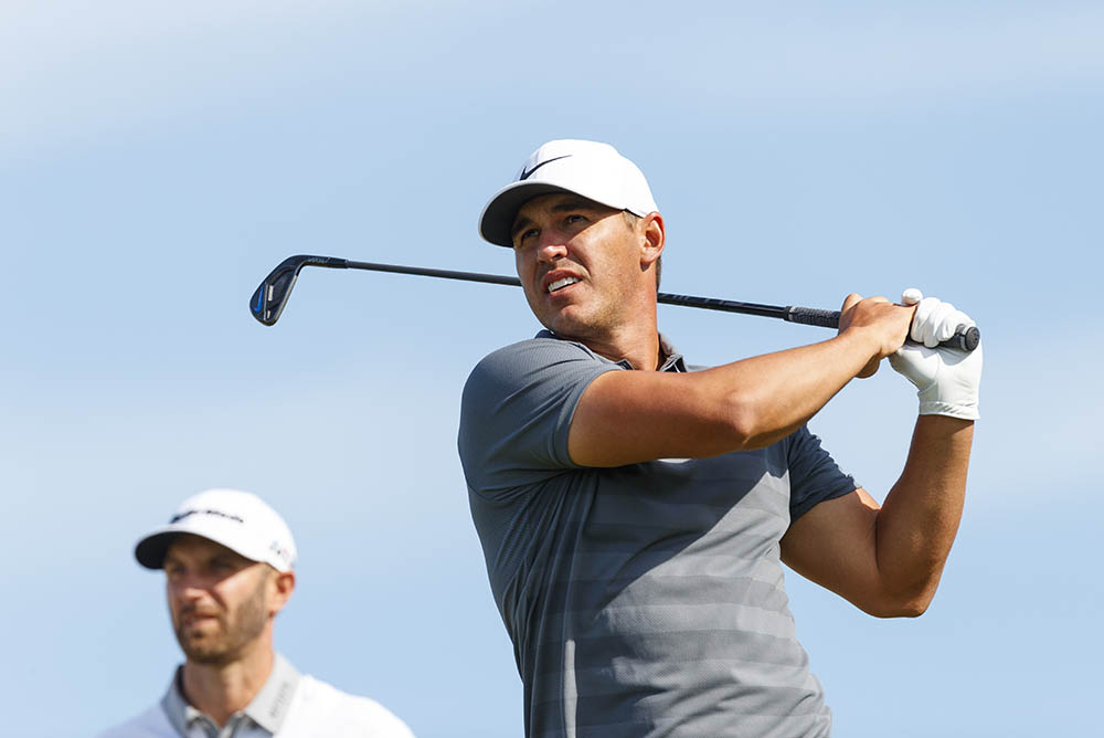 Eventual winner Koepka plays alongside his good friend Dustin Johnson