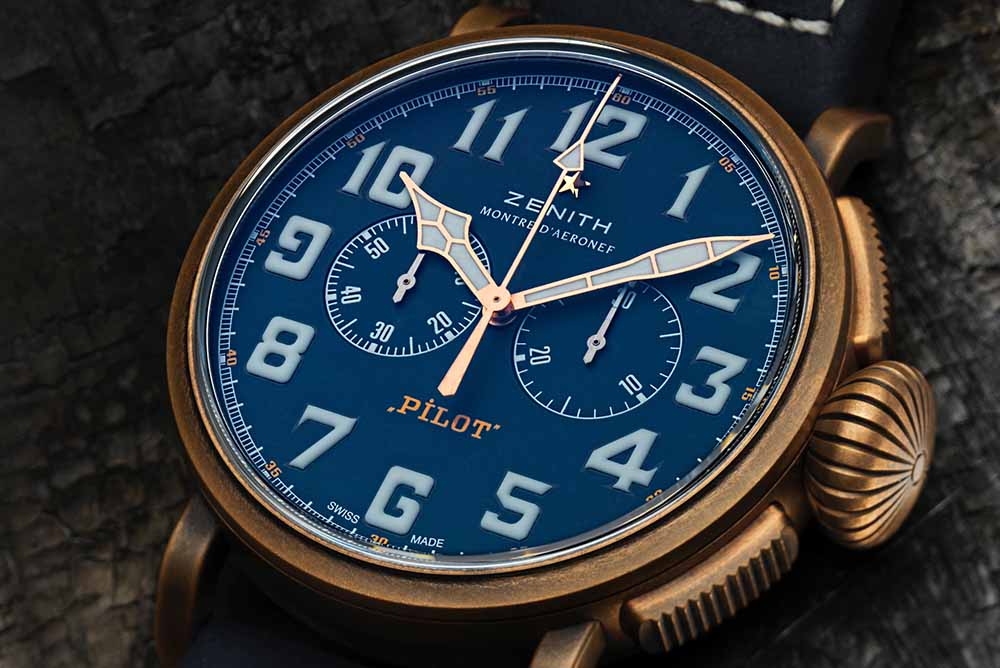 The Zenith Pilot Type 20 Chronograph Extra Special Bronze Blue Dial