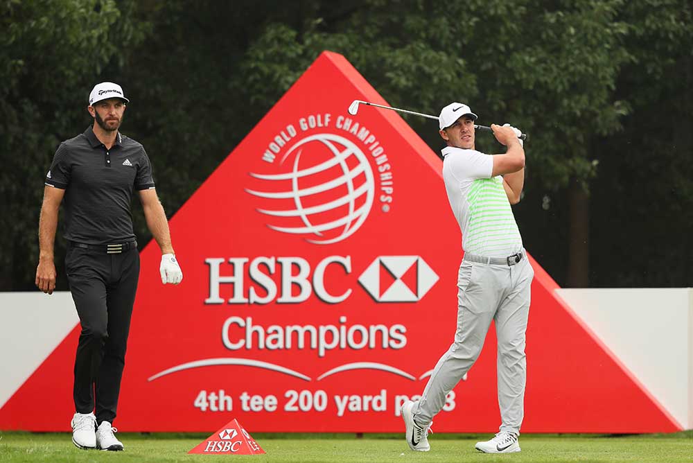 Dustin Johnson and Brooks Koepka