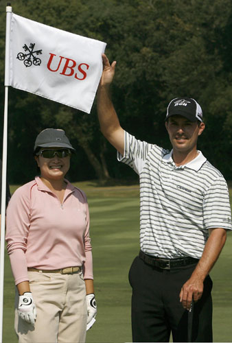 Kathy with Mike Weir