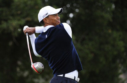 Tiger Woods at the Fry.com Open 2011