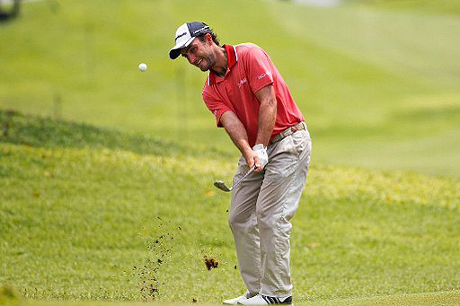 Edoardo Molinari shot a blistering nine-under-par in the first round to lead