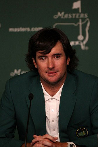 Bubba Watson after winning the 2012 Masters