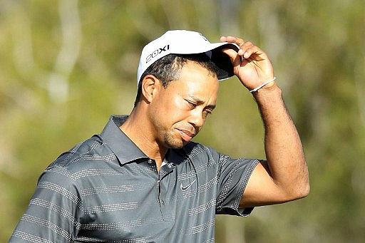 Tiger Woods was defeated 1-up by Nick Watney