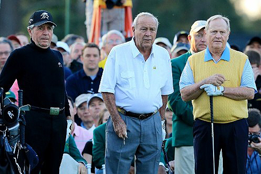 (Left to Right) Gary Player, Arnold Palmer, and Jack Nicklaus