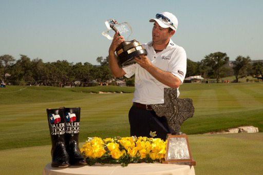 Ben's Boots! Ben Curtis with his "trophies", winning for the first time in 6 years