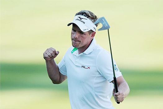 Luke Donald is in pole position to retain the PGA Championship title