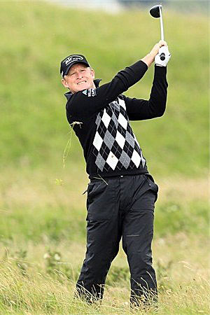 Jamie Donaldson leads by two strokes