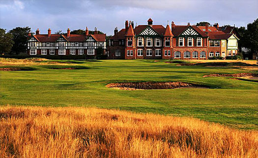 The clubhouse at Royal Lytham and St Annes