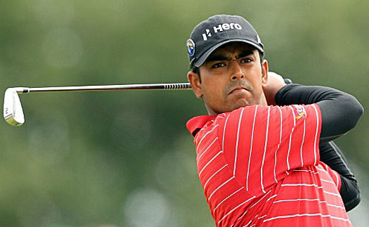 Anirban Lahiri aces the par-3 ninth hole