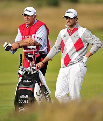 Steve Williams and Adam Scott