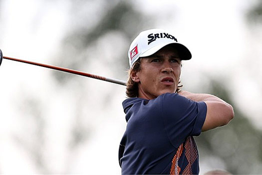 Thorbjorn Olesen hit a 68 before storms forced a suspension