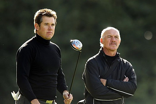 Lee Westwood and long-time coach Pete Cowen