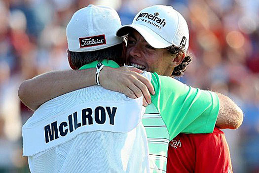 "You can tell he's caged up and ready to bust loose," Davis Love said of McIlroy