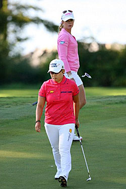 Jiyai Shin and Paula Creamer