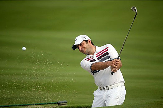 Francesco Molinari is four strokes behind leader Joel Sjoholm