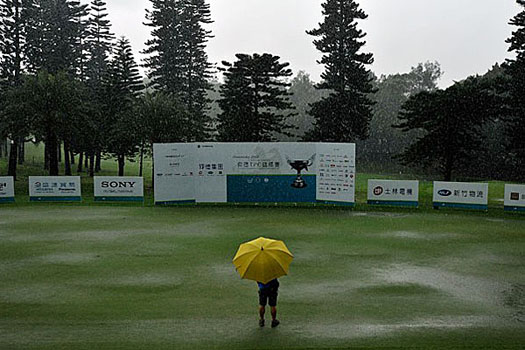 Thunderstorm forces suspension