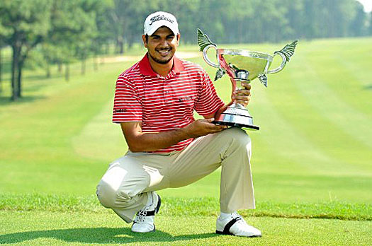 Gaganjeet Bhullar wins with a total of 12-under-par 204