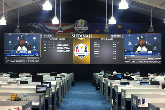 Tiger Talks: The media center at Medinah