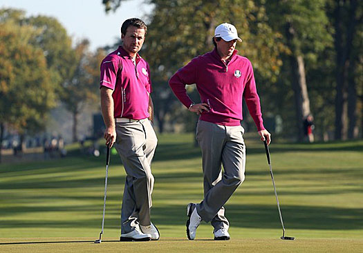 Graeme McDowell and Rory McIlroy are defeated