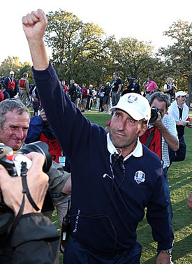 "Unbelievable day,” Olazabal said