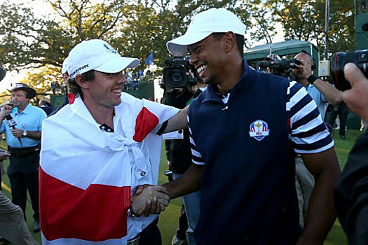 "I'm in a great position being compared to Tiger," said McIlroy