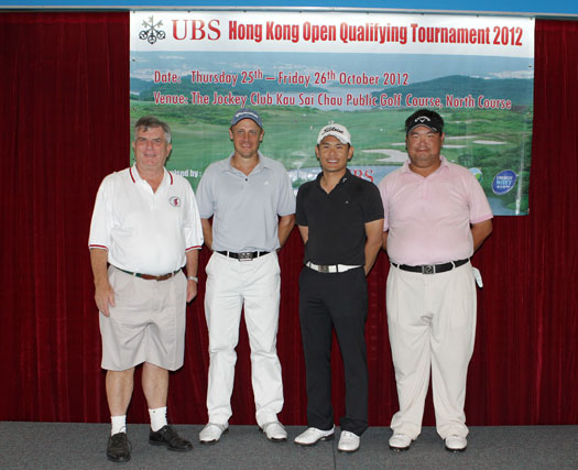 From left: Iain Valentine (HKGA Chief Executive), James Stewart, Wilson Choy and Wong Woon Man