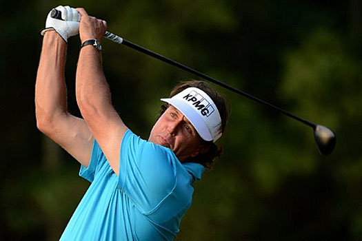 Phil Mickelson in action at Misson Hills