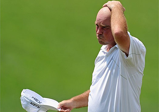 Thomas Bjorn hits a five-under-par 66