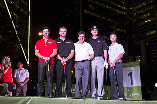 Rory McIlroy, Paul Lawrie, José María Olazábal, Matt Kuchar and Steven Lam