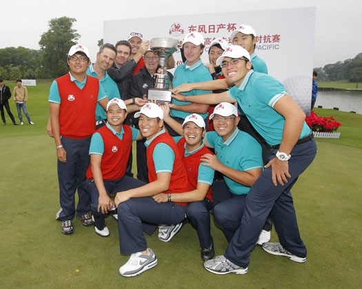 Team Asia-Pacific rallied from behind to retain the trophy