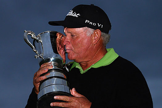 Peter Senior's second Open victory came 23 years after his first national open triumph in 1989