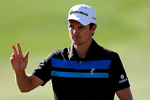 Justin Rose shoots a 69 to lead by one stroke