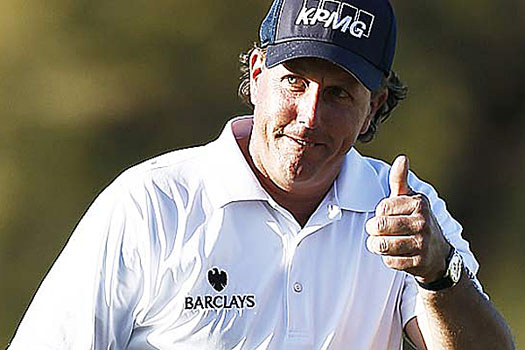 Will Mickelson break the lowest 72-hole score record?