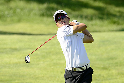 Kim Chang-yoon hits ten birdies in round two of SK Telecom Open