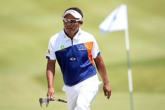 "I played a very solid round of golf and I am very happy with that," Thongchai said