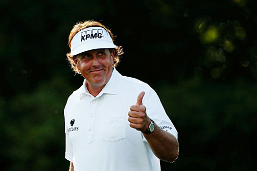 "It's fun having a chance heading into the weekend," Mickelson said