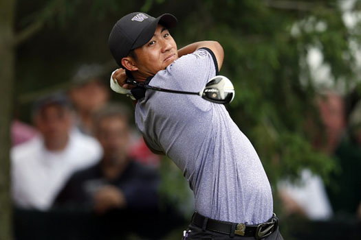 "I feel good. I played great this afternoon," 21-year-old amateur golfer Pan Cheng-Tsung said