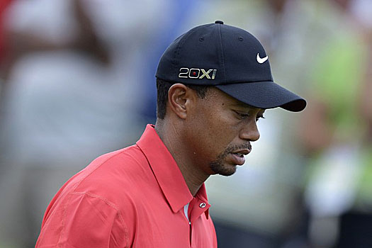 "I struggled with the speed (of the greens) all week," Woods said