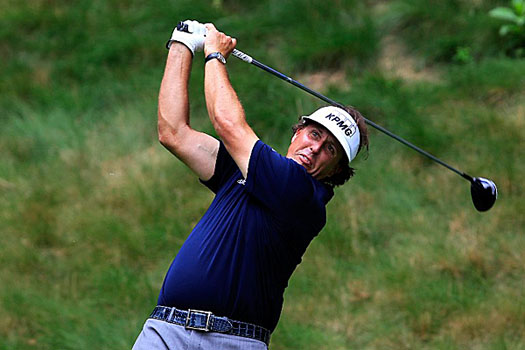 "The challenge today for me was to remain patient on this course," said Mickelson