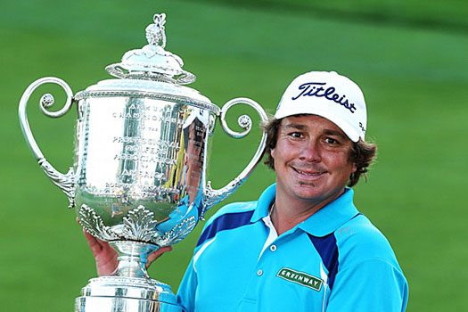 "It's a great feeling to finally win one," Dufner said