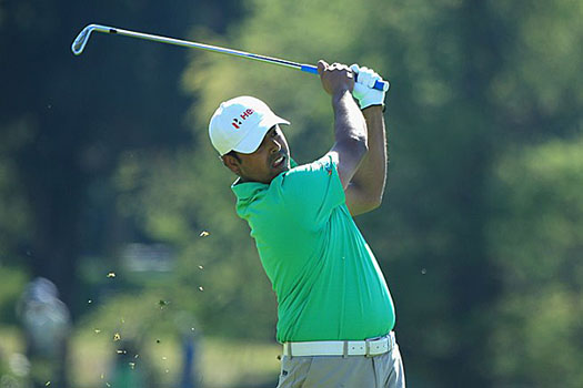 Anirban Lahiri takes a two-shot lead after the opening round