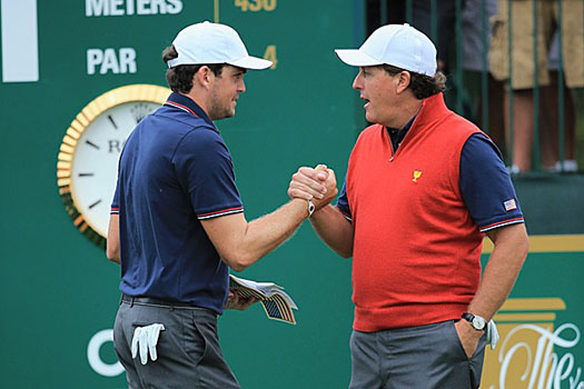 Keegan Bradley and Phil Mickelson