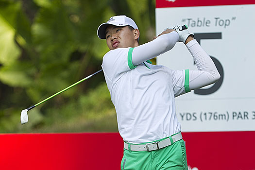 "I was playing really well the first 12 holes," Guan said