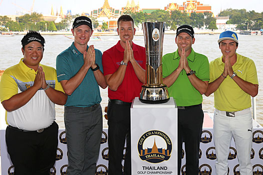 Aphibarnrat, Rose, Stenson, Garcia and Fowler at the press conference