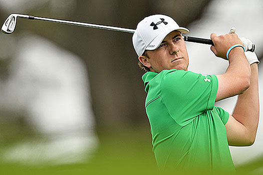 Jordan Spieth finishes his first two rounds at 10-under par 134