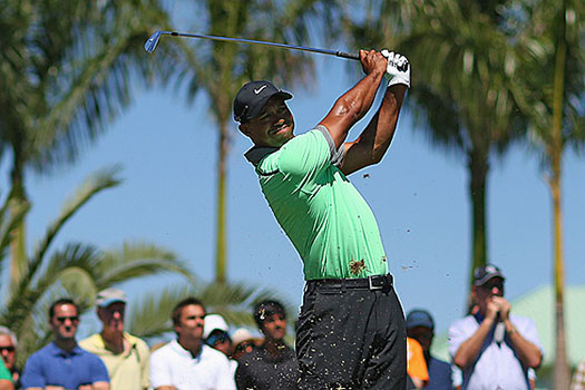 "I got off to a good start. I held it together and made some putts," Woods said