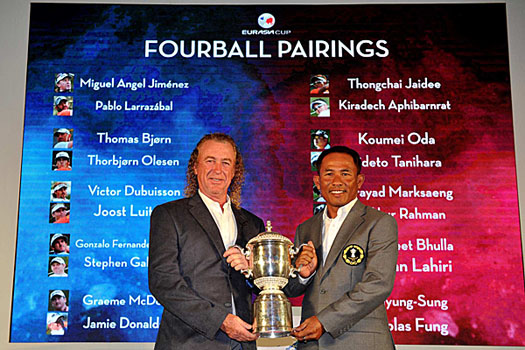 Jimenez and Thongchai lead their teams from the front