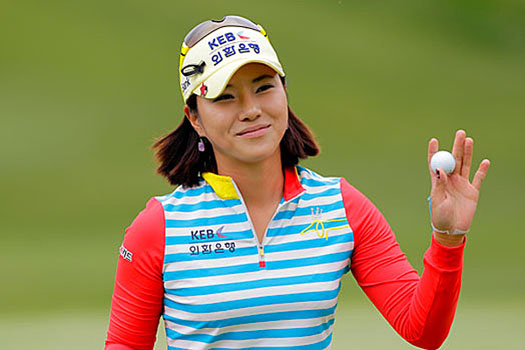 "This golf course, the hardest thing is the greens are pretty firm," Park said