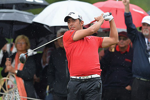 "I was lucky to make some birdies coming in," Larrazabal said